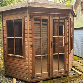 Octagonal shed