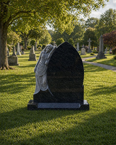 Bespoke angel headstone