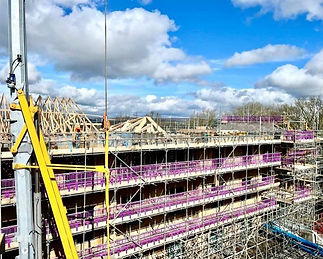 commercial scaffolding job