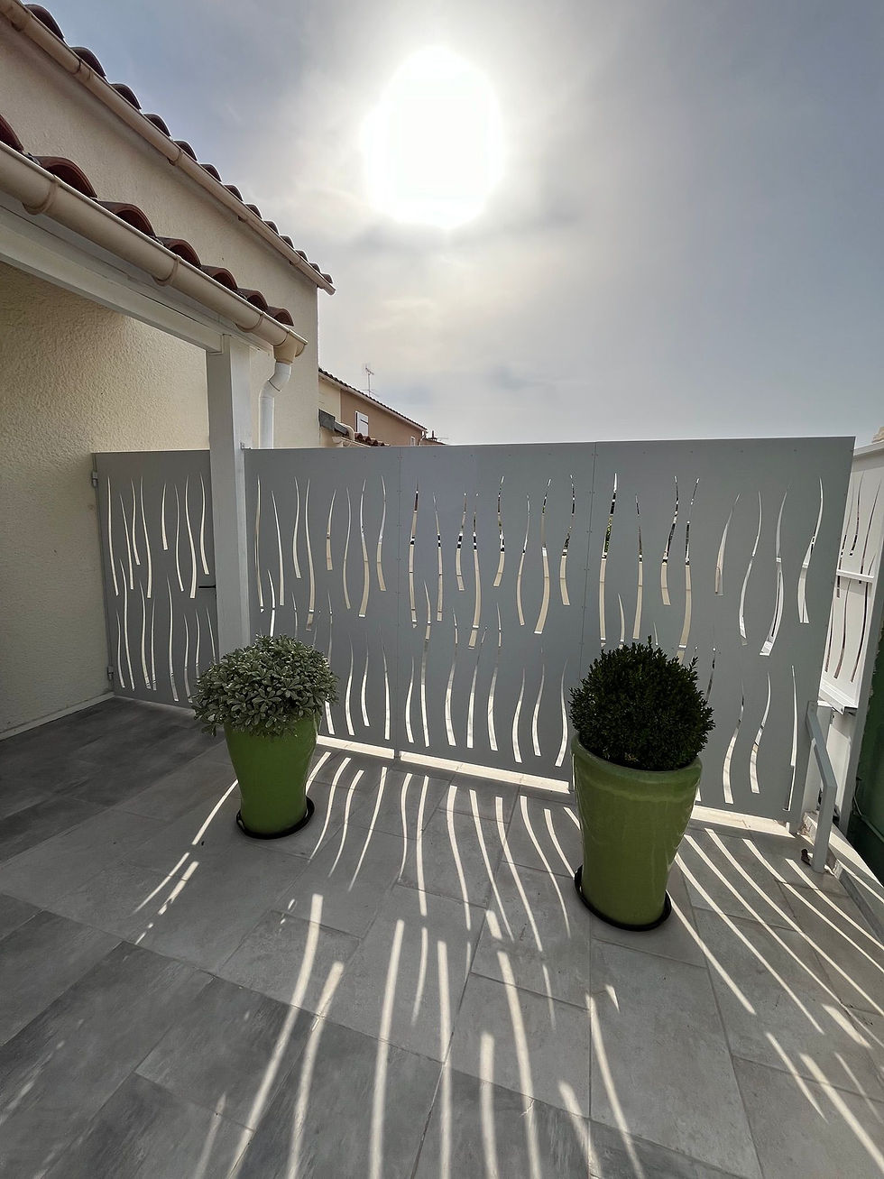 Brise vue au motif personnalisé