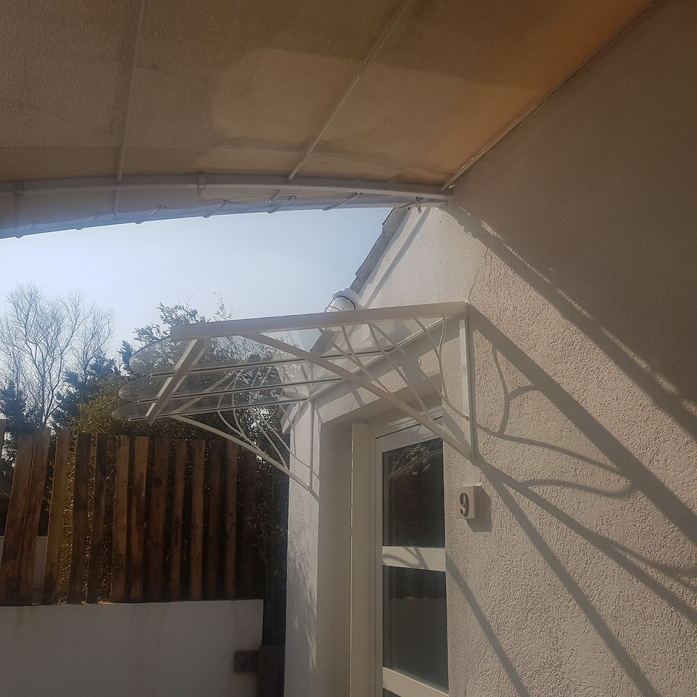 Marquise sur mesure en fer forgé