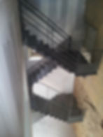 Escalier paliers de repos