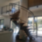 Escalier et rampe débillardé