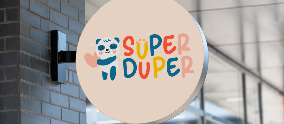 Branding (naming, slogan e imagotipo) para Súper Dúper Store: Imagen gráfica, packaging, y otros.