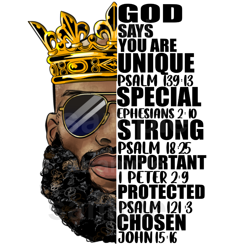 Black King With Crown (Transfer)