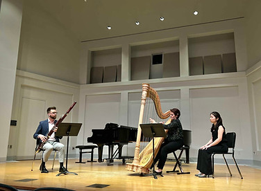 Nathan Centa playing bassoon