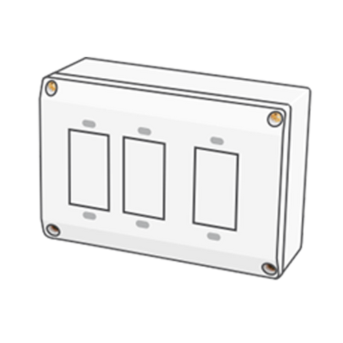 3WAY SILVER GANG BOX OSWIN