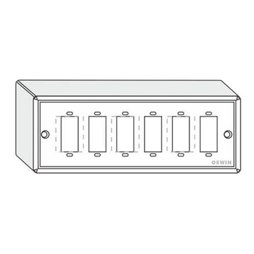 6 Box Incon System 6- WAY GANG BOX (4-IN-1) | OSWIN