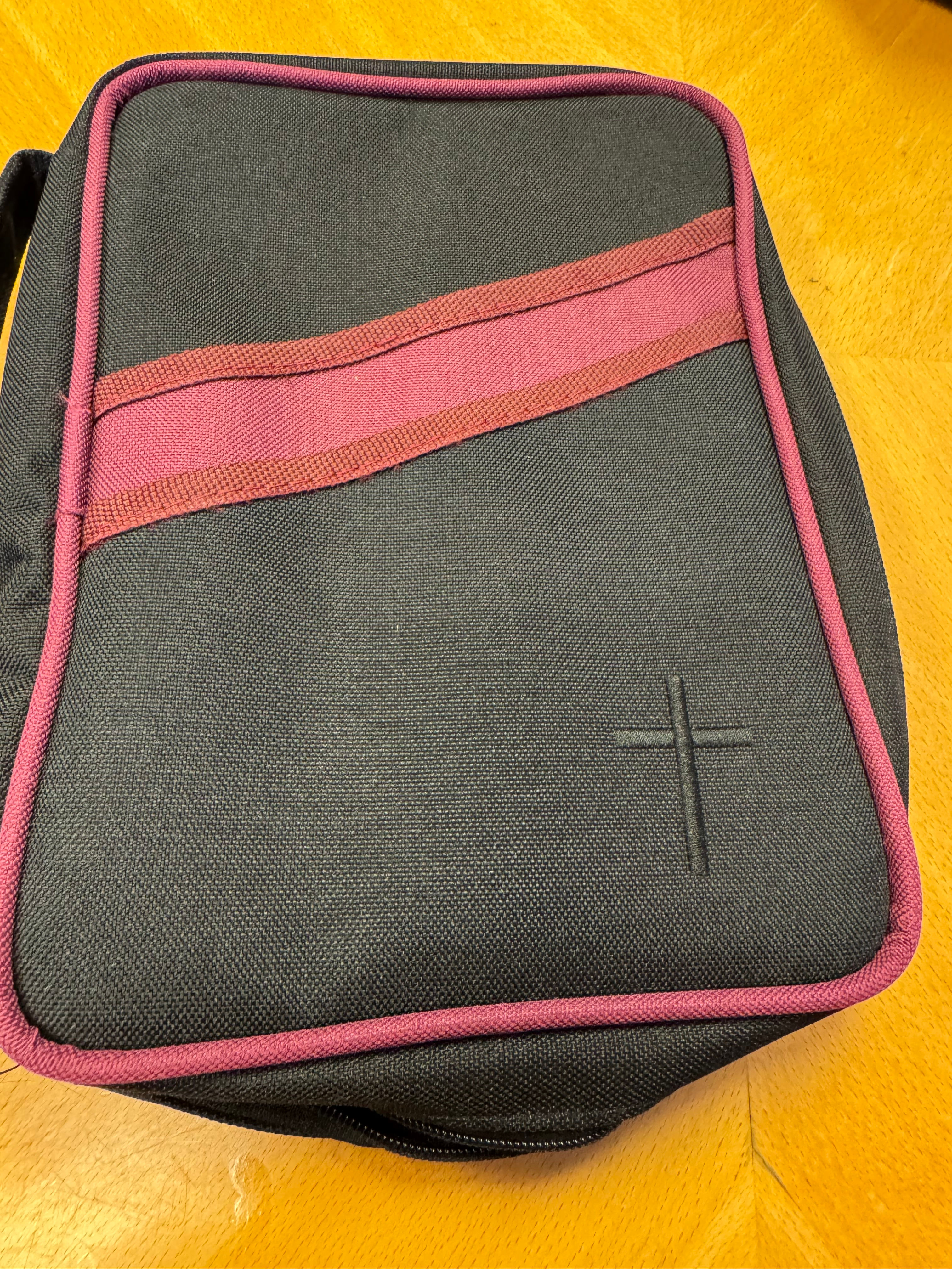 Rödsvart, L, canvastyg