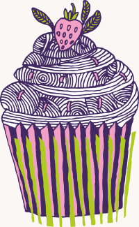 strawberry cup cake