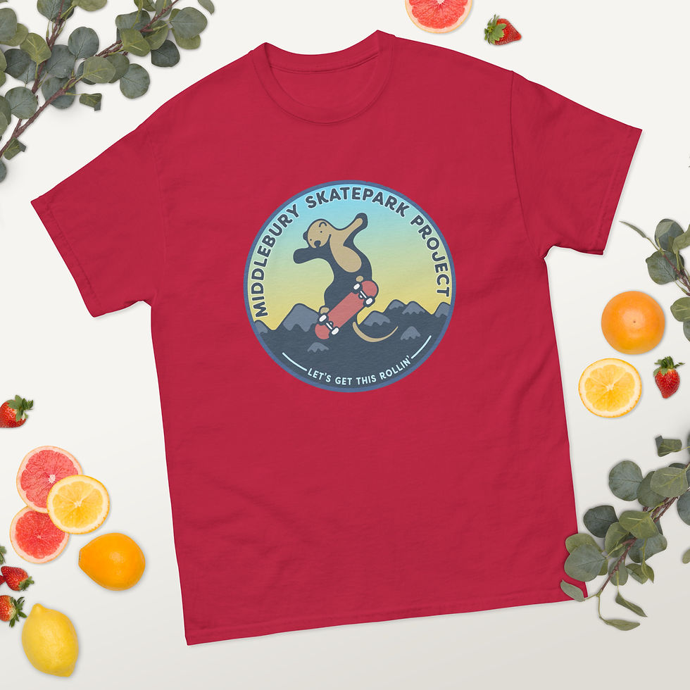 Thumbnail: Standard Middlebury Skatepark T-Shirt (numerous colors available)