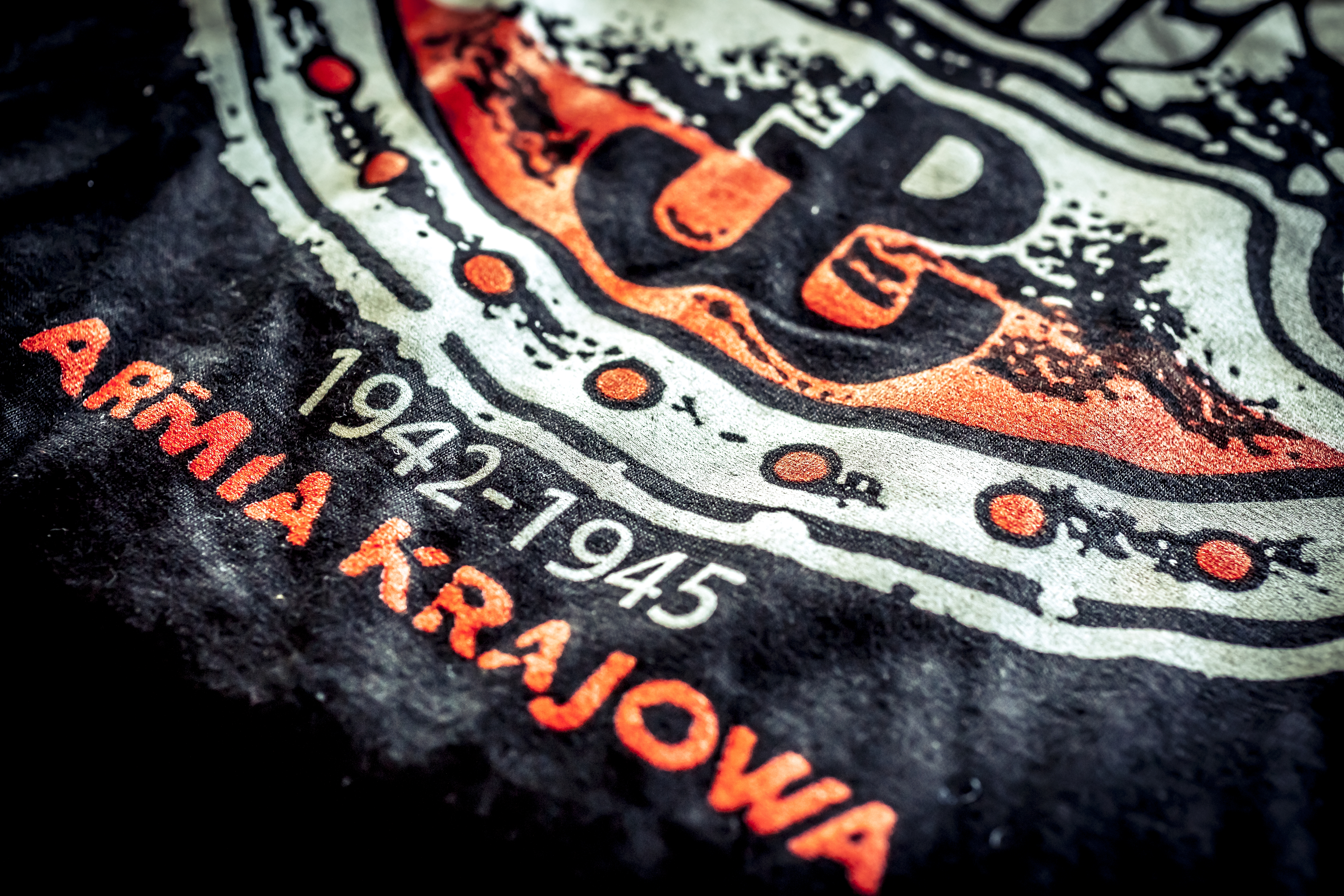 Screen printing on a T-shirt