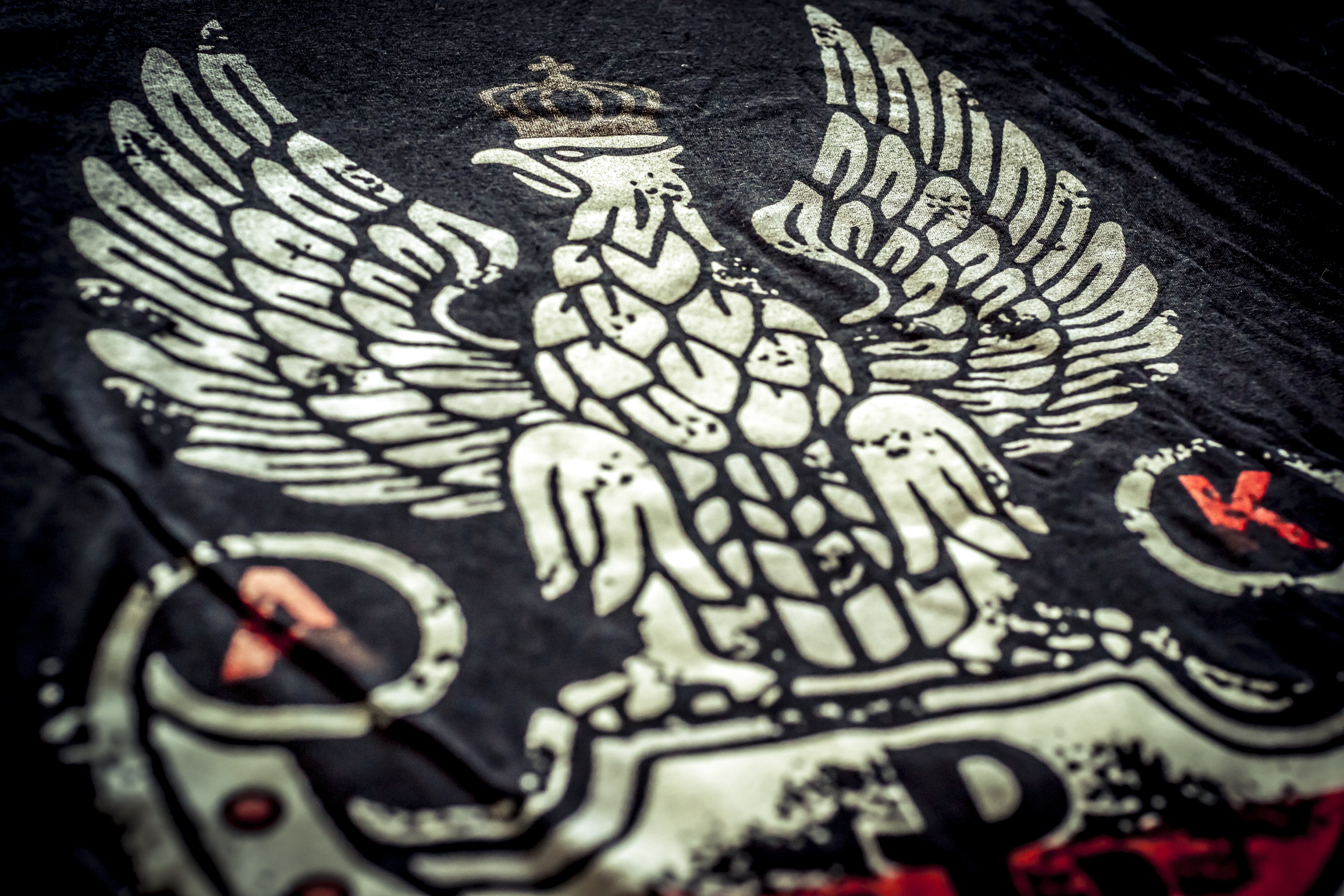 Screen printing on a T-shirt