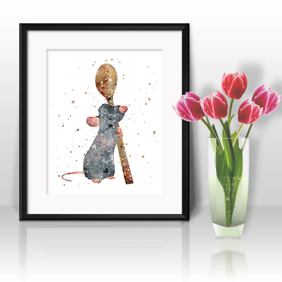 Ratatouille Disney Nursery Art prints, disney print, disney painting, disney art, Printable art, Disney Home Decor