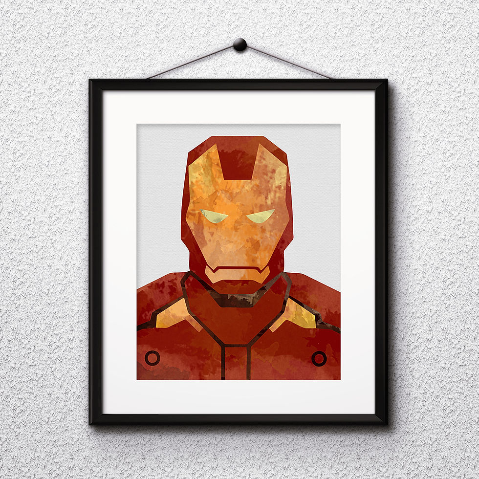 Thumbnail: Iron Man Superhero Art, Watercolor Printable, Print, Painting, Home Decor, Wall Art Poster, buy poster, buy print