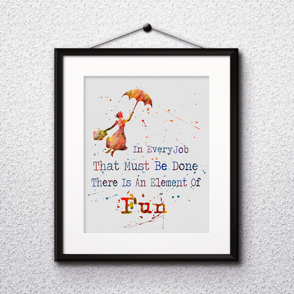 Mary Poppins Art, Mary Poppins Poster, Mary Poppins Painting, Mary Poppins Art Print, Mary Poppins Wall Art, Mary Poppins