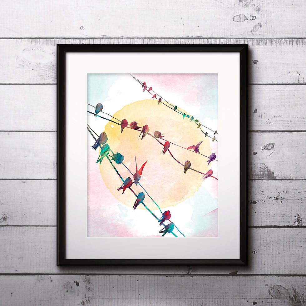 Miniatura: Birds prints, Birds image, Birds art prints, Birds posterts, Birds illustration, Birds Printable, Birds instant download