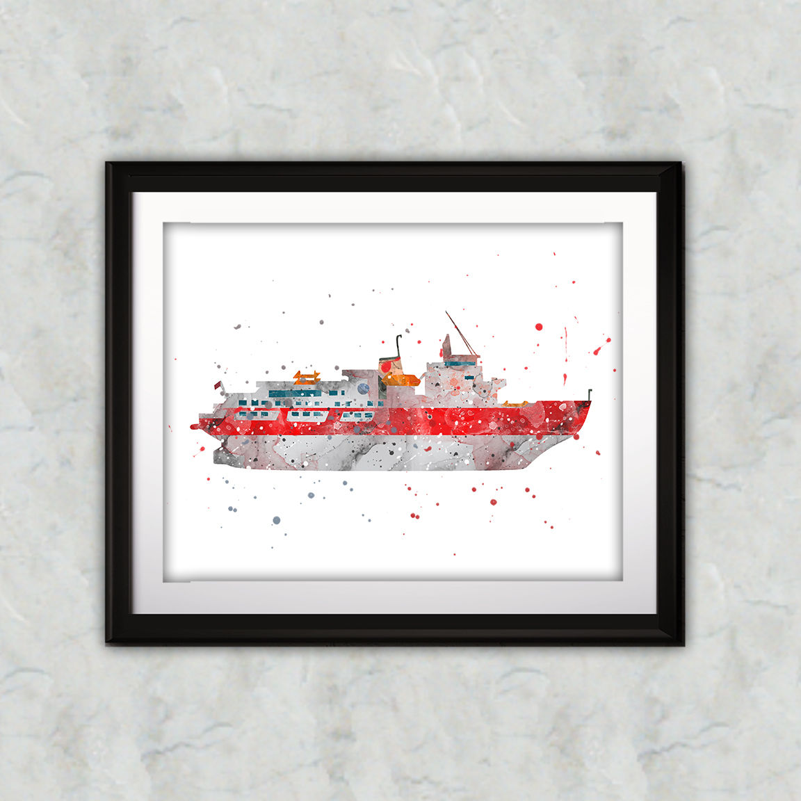 Boat Print, Nursery Wall Art, Nautical Decor, Marine, Transportation Wall Art, Boat Wall Decor, Boat Nursery