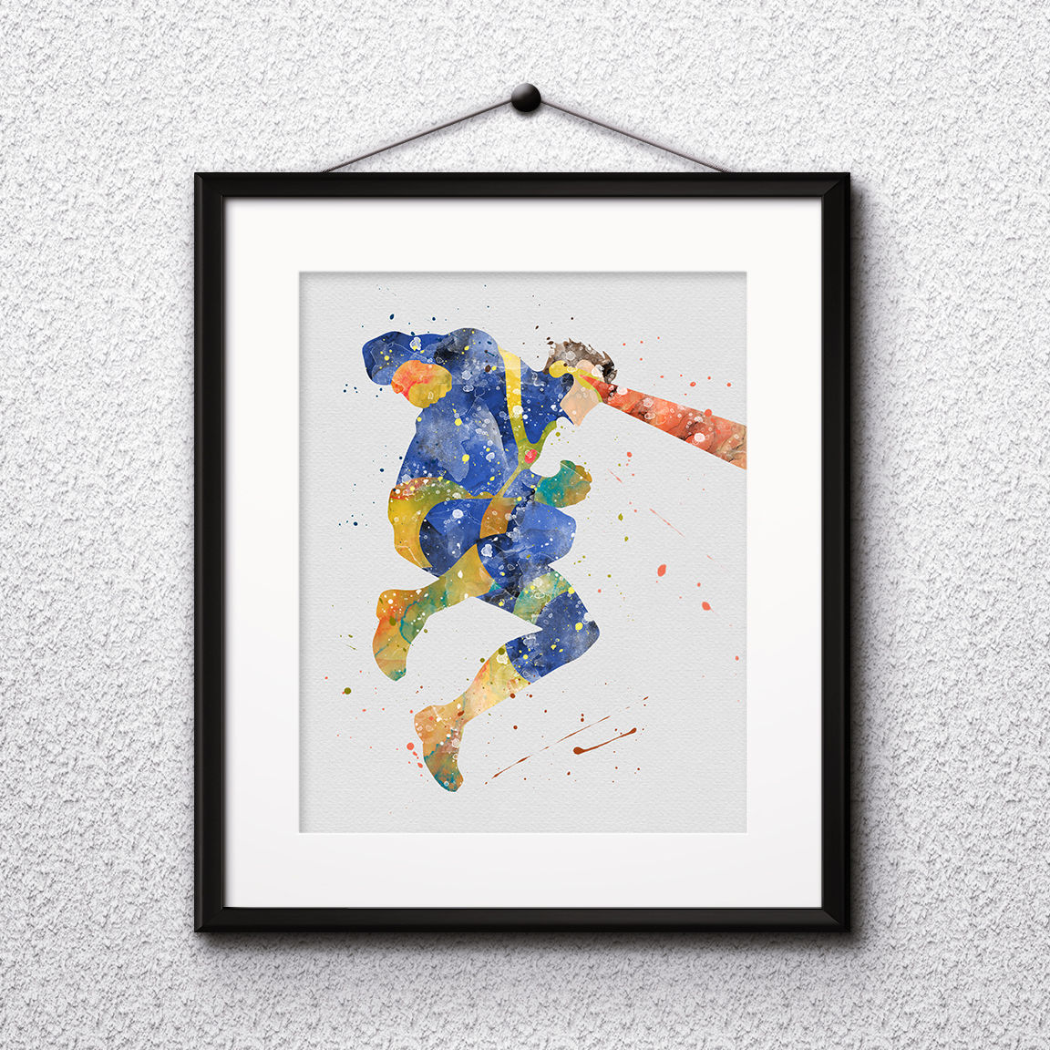 Superhero Cyclops Poster - Art Print, instant download, Watercolor Print