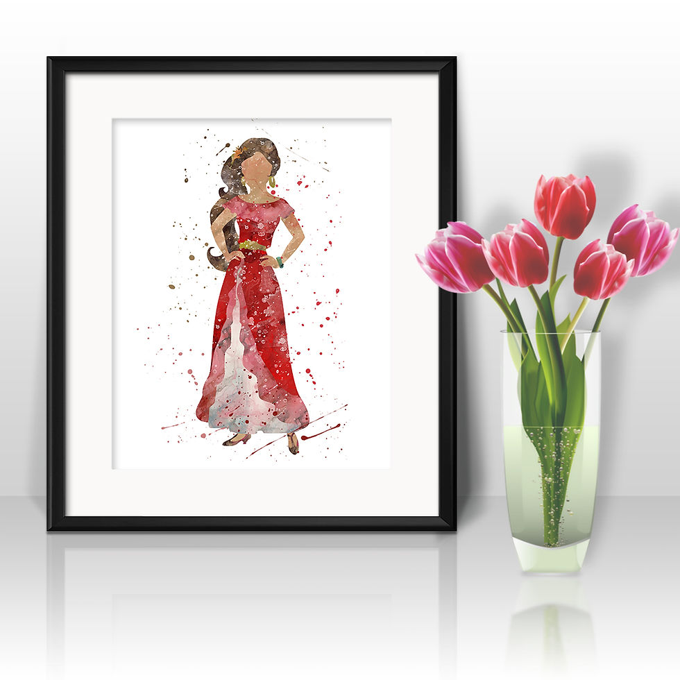 Miniatura: Disney Princesses Princess Disney Art, Princess Elena of Avalor Poster, Elena of Avalor Painting, Elena of Avalor Art Print