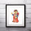 Thumbnail: Emmet Lego minifigure, Lego toy man Painting - Art Print, instant download, Watercolor Print