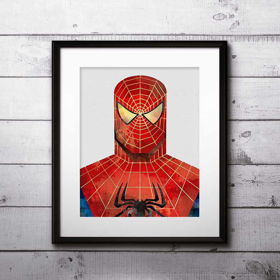 الصورة المصغرة: Spider-Man Superhero Art, Watercolor Printable, Print, Painting, Home Decor, Wall Art Poster, buy poster, buy print