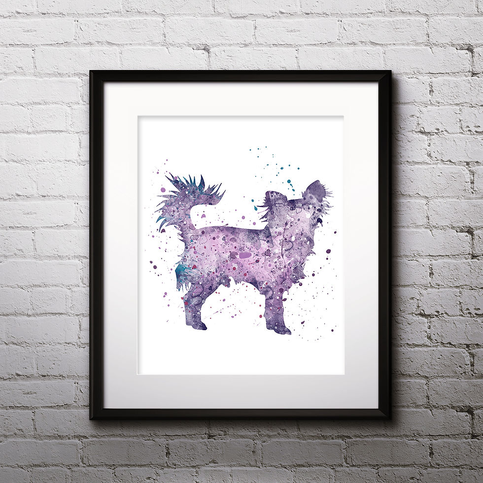 Miniature : Dog watercolor, Chihuahua  Art Print, Chihuahua art, Chihuahua Print, Chihuahua Dog art, Chihuahua Printable poster