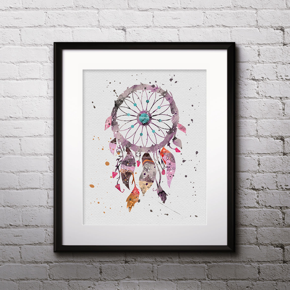 Dream catcher Boho Art Print, Dream catcher Art, Dream catcher Print, Dream catcher watercolor, Dream catcher Poster, boho