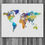 Thumbnail: World Map Art, World Map Poster, World Map Painting, World Map print, World Map art print, World Map wall art decor, map art