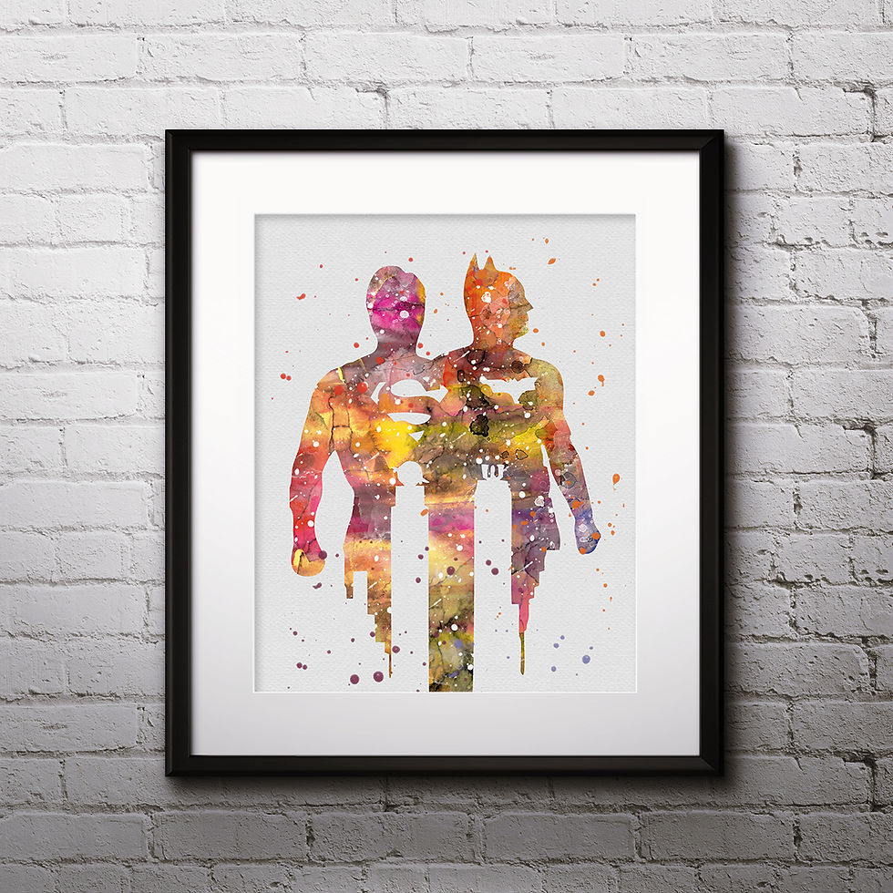 Thumbnail: Superheroes art prints, Superheroes print, Superheroes painting, Superheroes art, Superheroes Printable art, Superheroes Home