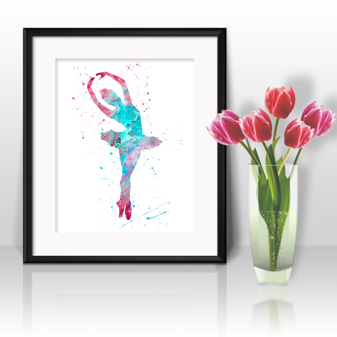 Ballerina Art, Ballerina Watercolor, Ballerina Print, Ballerina Poster, Ballerina Printables, Ballerina Painting, Ballerina