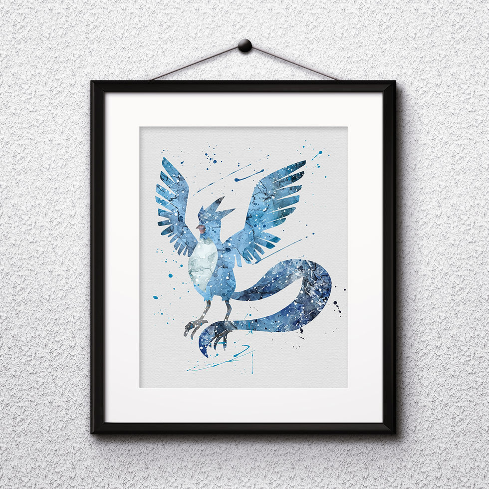 Thumbnail: Pokemon  Articuno buy Poster, buy Watercolor, buy Print, buy Art, buy Wall Art, Home Decor, instant download
