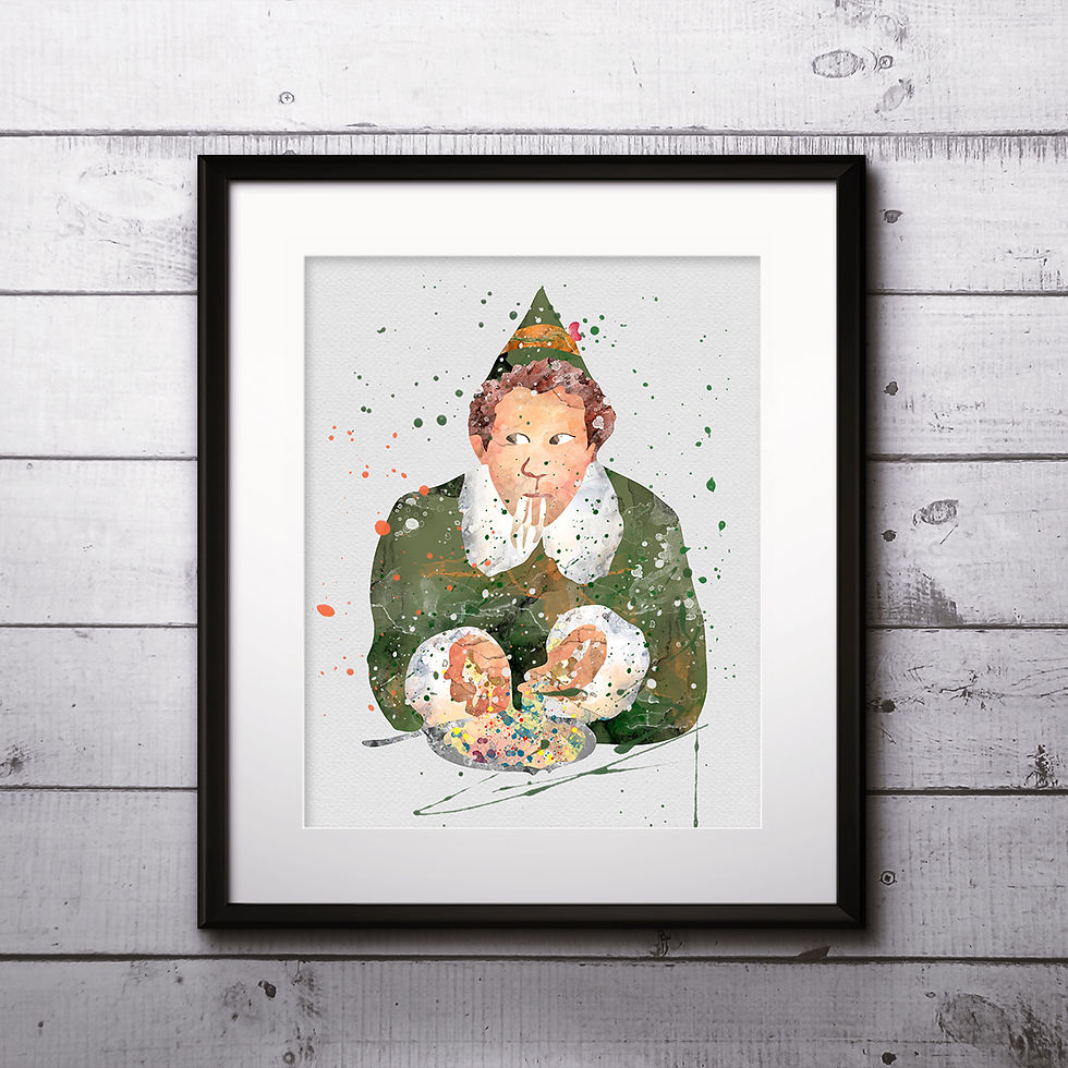 Miniature : Elf Disney art prints, buy Posters, buy watercolor art, buy wall art, buy home decor, shop art prints, printable art