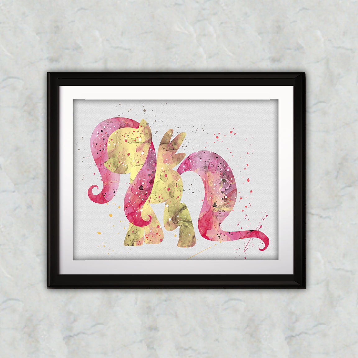 Pony Fluttershy Printable art, My Little Pony Art, My Little Pony Poster, My Little Pony Painting, My Little Pony art print
