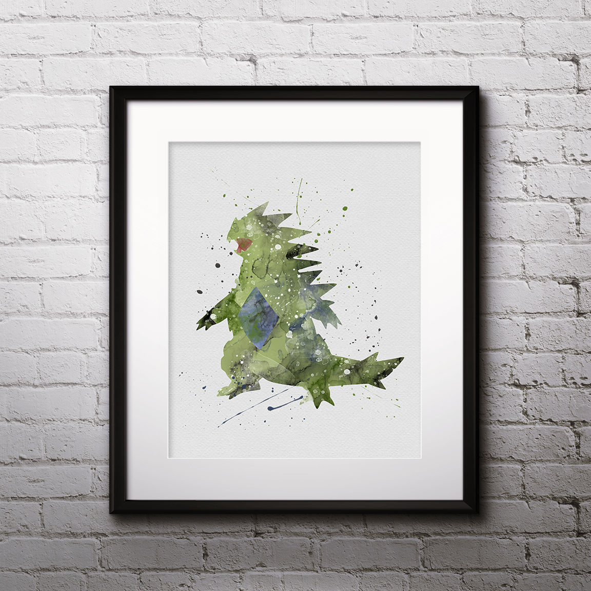 Tyranitar Pokemon Anime painting, buy Art Print, buy Poster, art Print, Wall Art