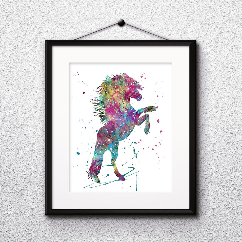 Horse Art Printable, buy Art Print, buy digital image, buy watercolor, buy painting, buy wall art, buy poster