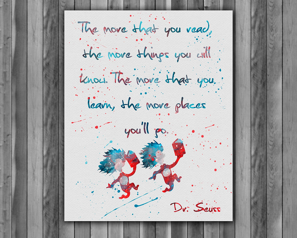 थंबनेल: Doctor Seuss Art Prints Doctor Seuss Digital Poster Doctor Seuss Wall art print Home Decor
