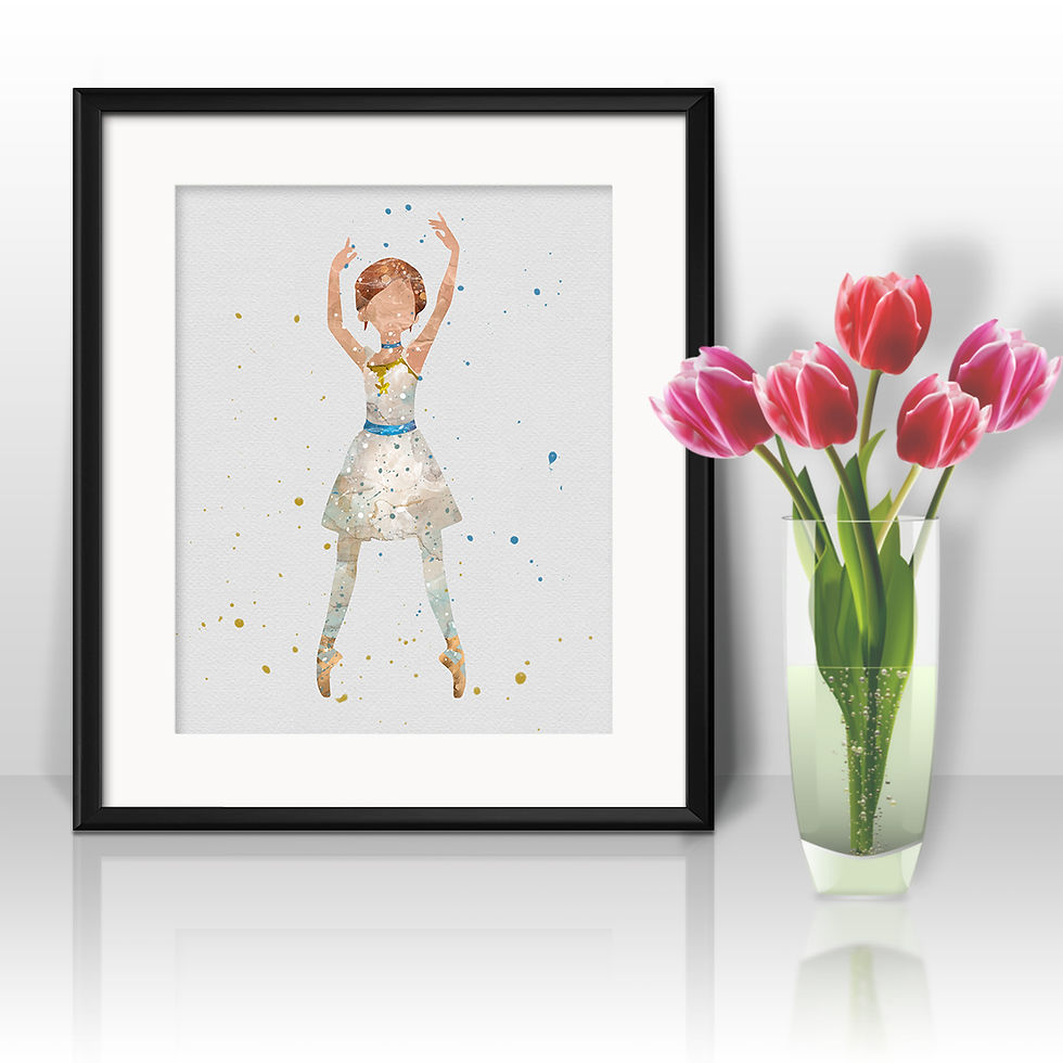 Miniatura: Ballerina Art Prints Instant Download Printable Watercolor Art Nursery Prints Painting Poster Home Decor Wall Art