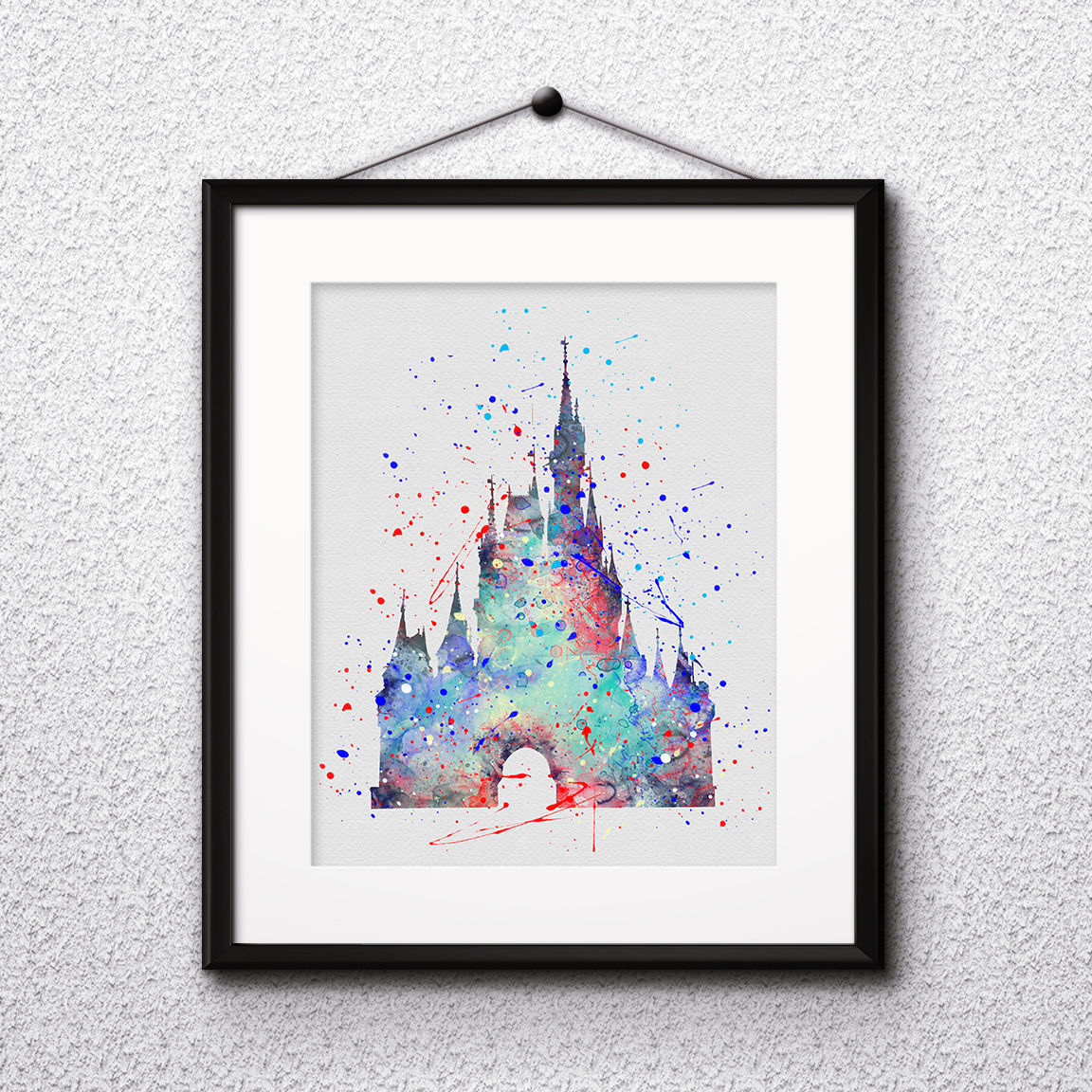 Cinderella Castle Disney art, Castle Disney Poster, Castle Disney Painting, Castle Disney Art Print, Castle Disney home decor