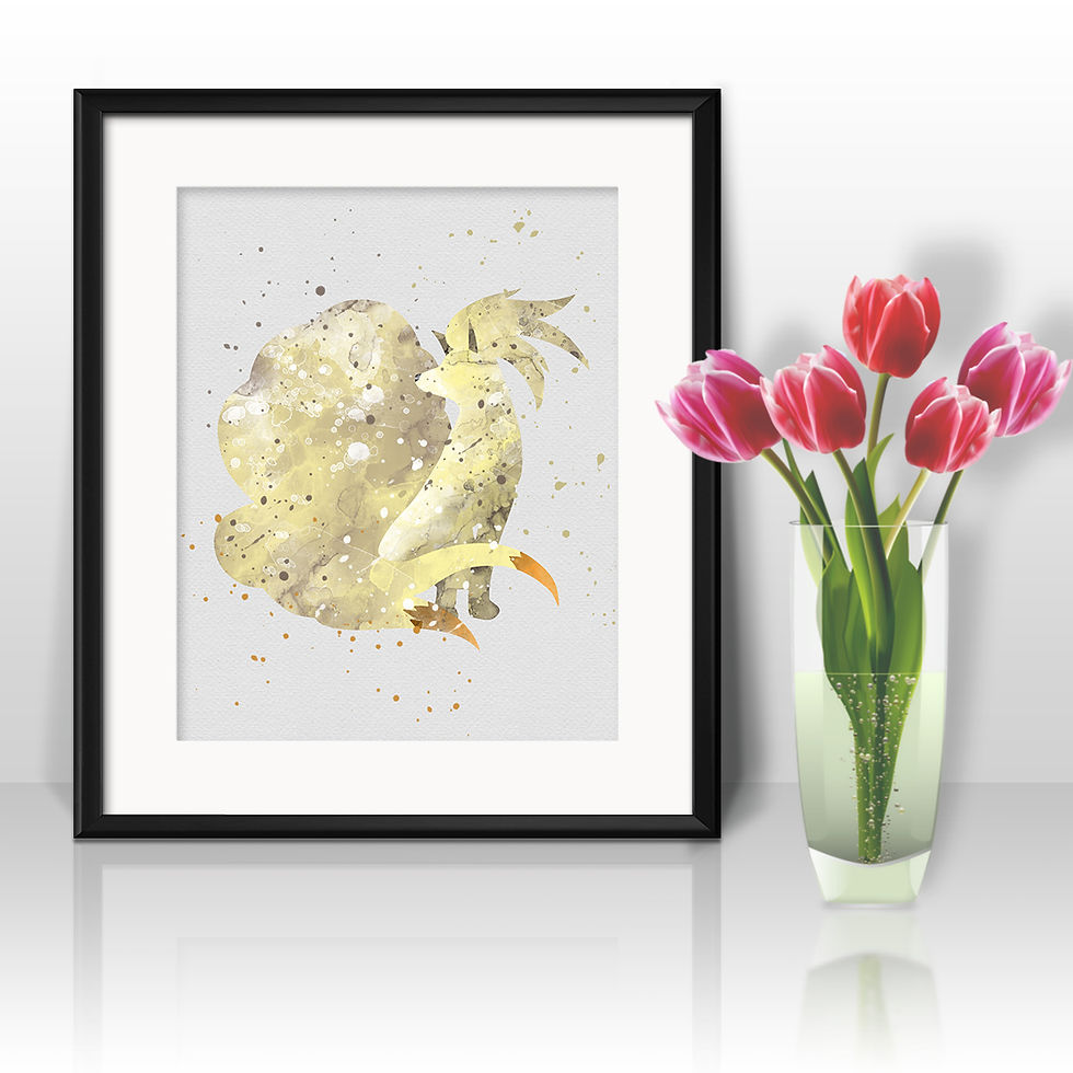 Miniatura: Ninetails Pokemon art Prints, Pokemon Posters, Pokemon watercolor, Pokemon wall art, Pokemon home decor