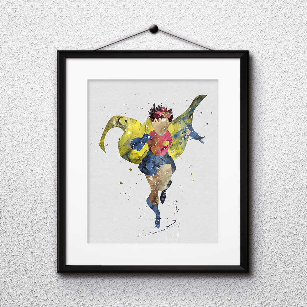 Miniatura: Jubilee X-Men Poster, Marvel Comics - watercolor, Art Print, instant download, Watercolor Print, poster