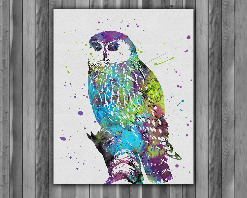Owl art, Owl art print, Owl print, Owl poster, Owl wall art, Owl home decor