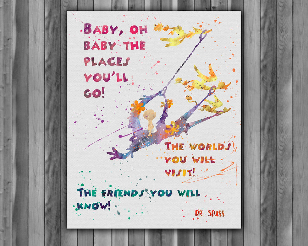 Miniatura: Doctor Seuss Art Prints Doctor Seuss Digital Poster Doctor Seuss Wall art print Home Decor