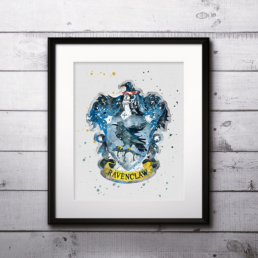थंबनेल: Hogwarts houses Ravenclaw Art Prints Digital Poster Home Decor wall art print buy art