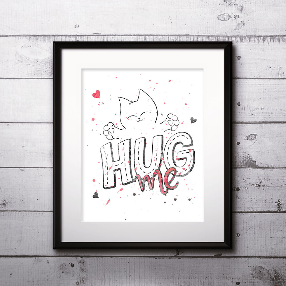 Inspirational motivational Valentines day romantic handwritten quote art print. Hand drawn typography poster.