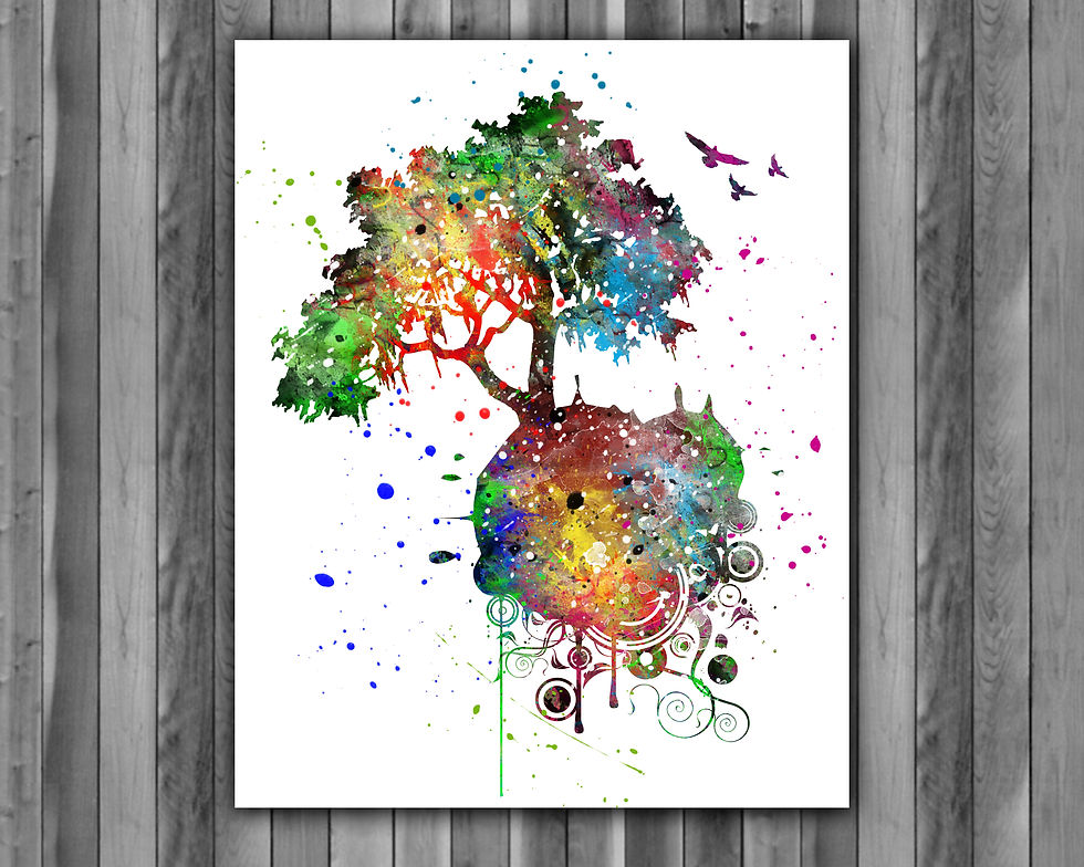Thumbnail: Tree of Life art, Tree of Life art Print, Tree of Life Poster, Tree of Life home decor, Tree of Life wall art, Tree of Life