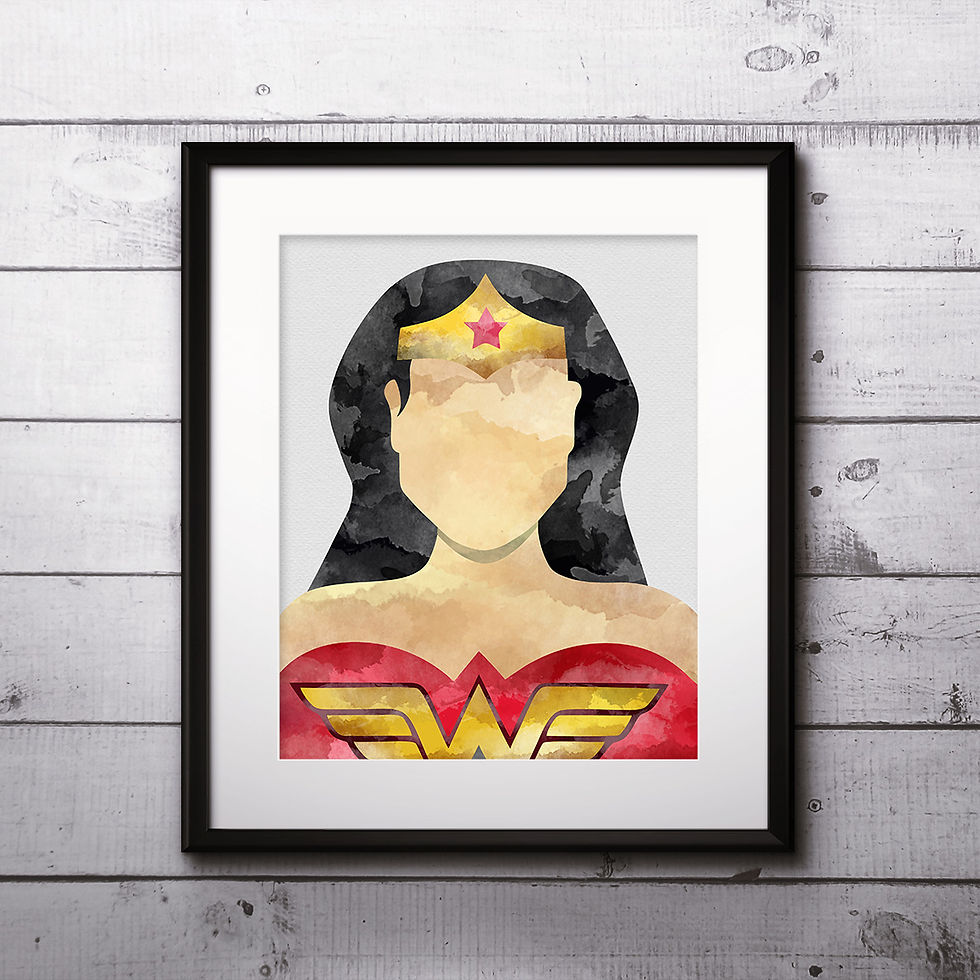 Miniature : Wonder Woman Superhero Art, Watercolor Printable, Print, Painting, Home Decor, Wall Art Poster, buy poster, buy print