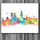 Thumbnail: Munich Skyline Art Prints Skylines Painting Skylines Poster Skylines Wall Art Skylines watercolor Skylines Home art