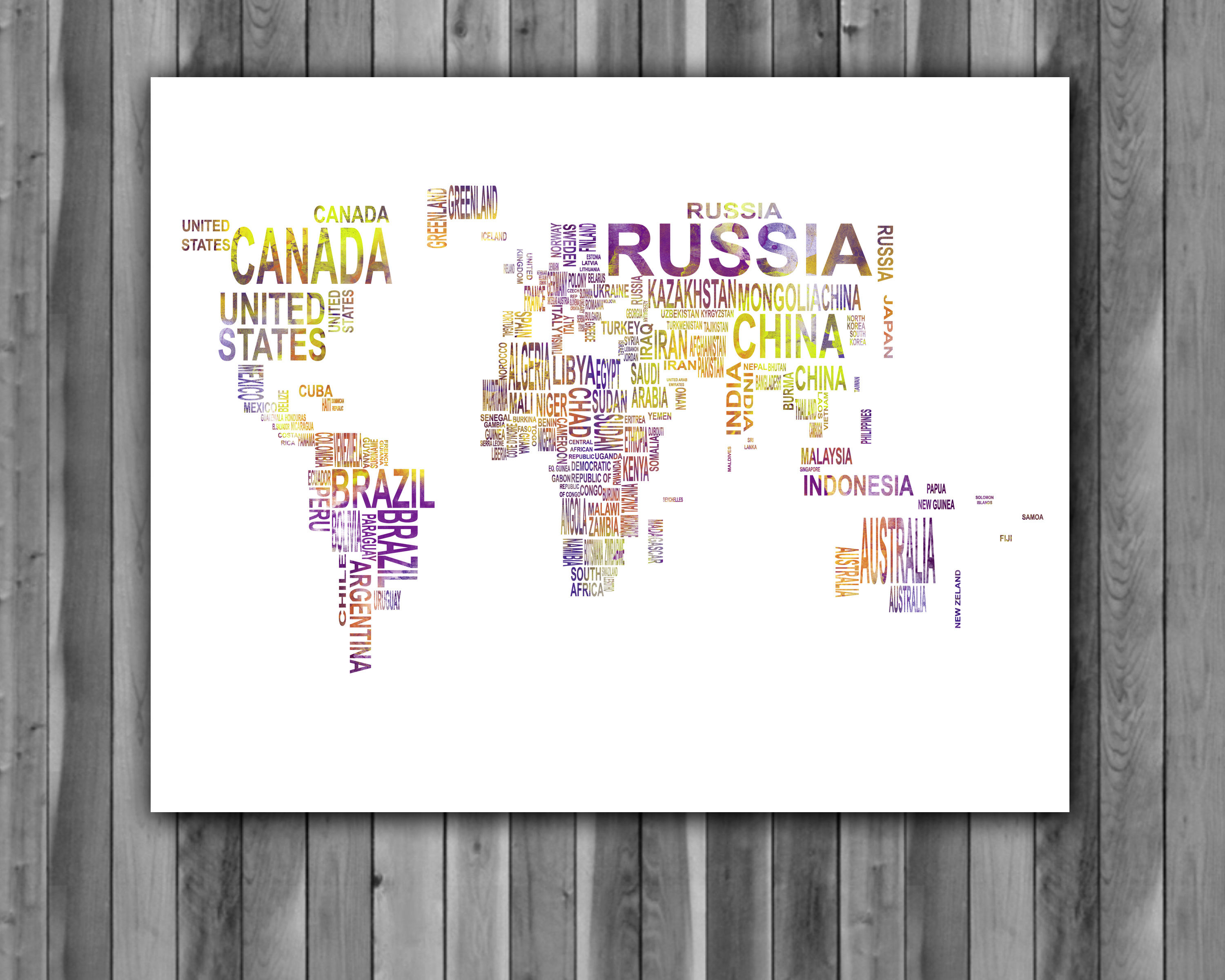 World Map Art, World Map Poster, World Map Painting, World Map print, World Map art print, World Map wall art decor, map art