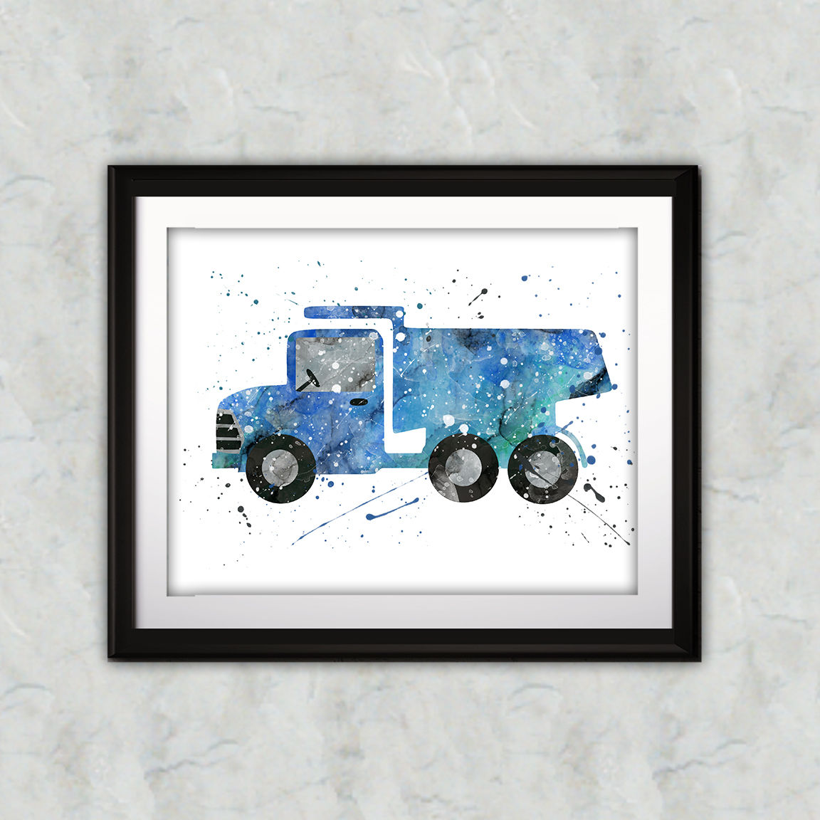 Truck Art Print, Nursery Wall Art, Truck Decor, Truck Wall Art, Truck Wall Decor, Truck Nursery